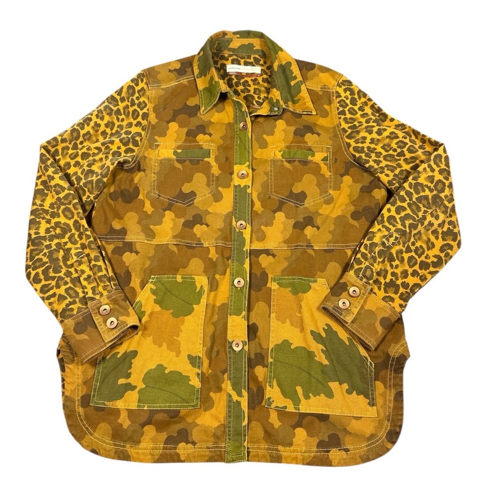 Pilcro Anthropologie Women’s Size Medium Camo Leopard Jacket